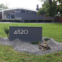 Load image into Gallery viewer, Floating House Numbers - Silver 155mm