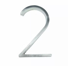 Load image into Gallery viewer, Floating House Numbers - Silver 125mm - Floating House Numbers