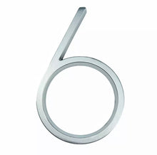 Load image into Gallery viewer, Floating House Numbers - Silver 125mm - Floating House Numbers