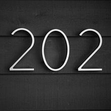 Load image into Gallery viewer, Floating House Numbers - Silver 125mm - Floating House Numbers