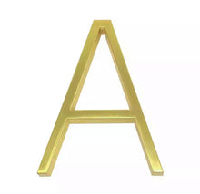 Load image into Gallery viewer, Floating House Numbers - Brass 125mm - Floating House Numbers