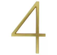 Load image into Gallery viewer, Floating House Numbers - Brass 125mm - Floating House Numbers