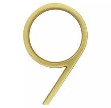 Load image into Gallery viewer, Floating House Numbers - Brass 125mm - Floating House Numbers
