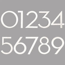 Load image into Gallery viewer, Floating House Numbers - Silver 155mm